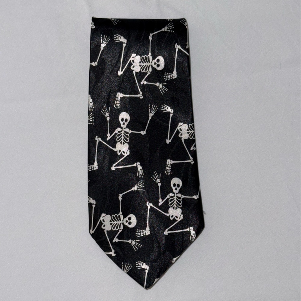 Dimoda Skeleton Pattern Black Tie